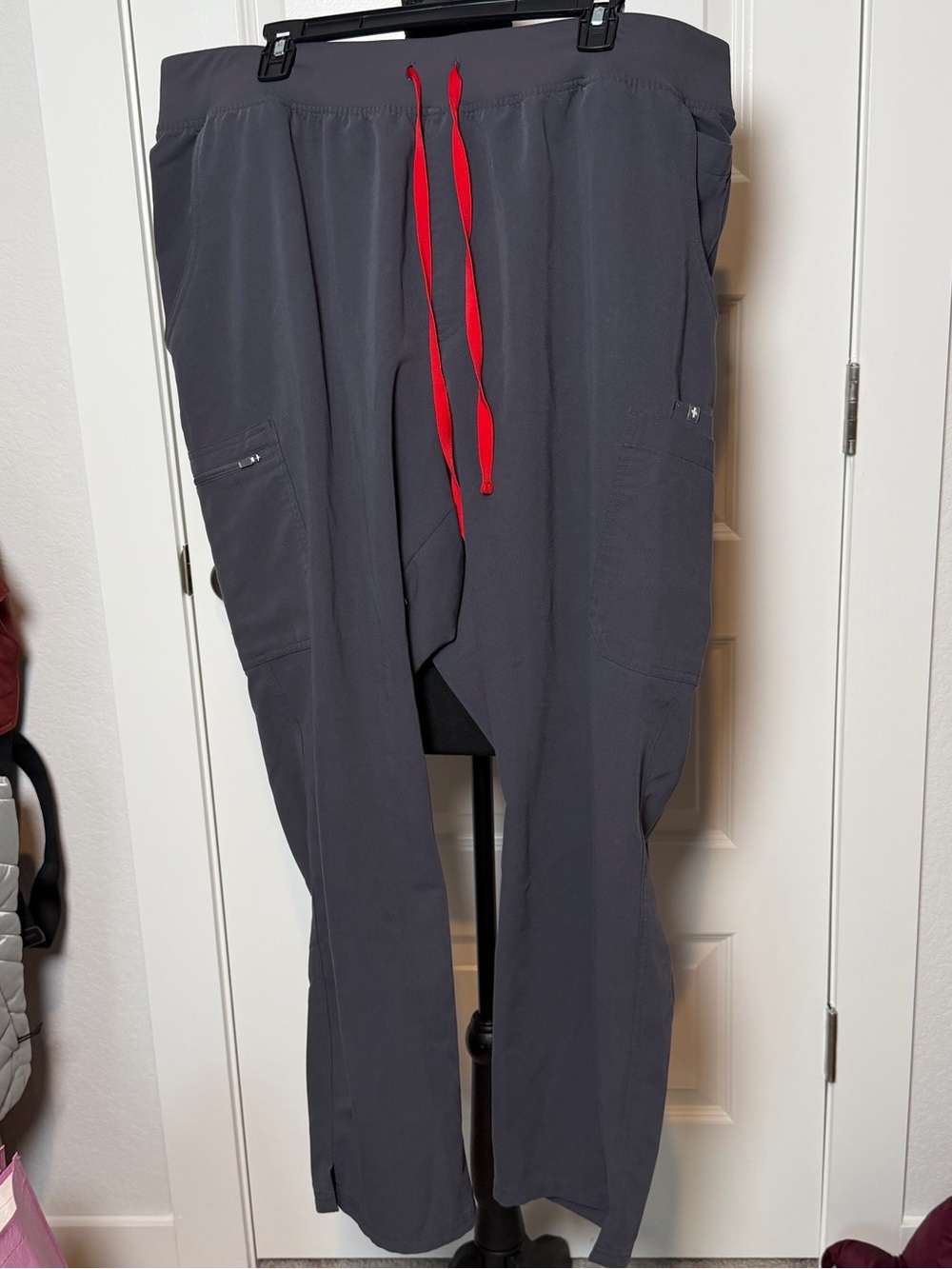 FIGS Yola Skinny Scrub Pants Women’s 4XL Charcoal Gray Stretch Medical Scrubs